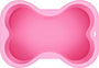 Puppy Cake Dog Bone Shaped Silicone Cake Pan, Pink