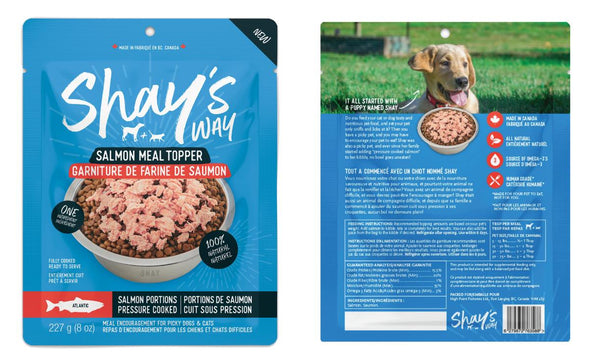 Shay's Way Gérme de saumon Atlantique pour chiens et chats en complément alimentaire à saupoudrer.