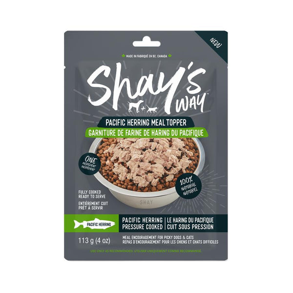 Shay's Way Gérme de hareng du Pacifique pour chiens et chats en complément alimentaire à saupoudrer.