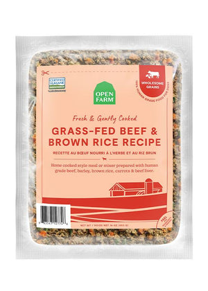 Open Farm Gently Cooked Grass-Fed Beef & Brown Rice Recipe Frozen Dog Food
