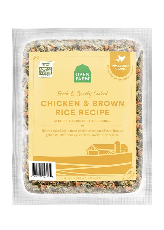 Open Farm Gently Cooked Harvest Chicken & Brown Rice Recipe Frozen Dog Food