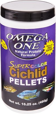 Omega One Super Color Small Cichlid Pellets Sinking Fish Food