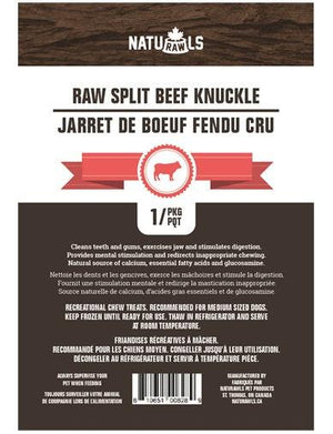 Naturawls Os De Jarret De Boeuf Fendu Cru Surgelé Friandises pour Chiens