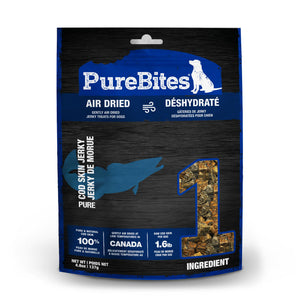 PureBites Jerky De Peau De Morue Séchée À L'air Friandises Pour Chiens