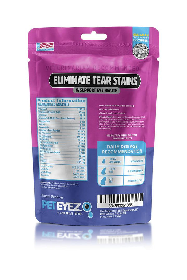 Pet Eyez Friandises pour chats vitamines Poulet