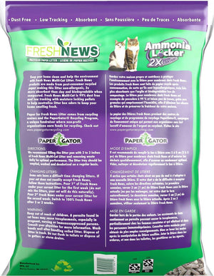 Fresh News Litière parfumée non agglomérante en granulés pour chats multiples