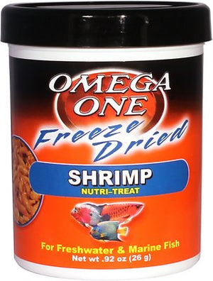Omega One Freeze-Dried Shrimp Freshwater & Marine Fish Treat
