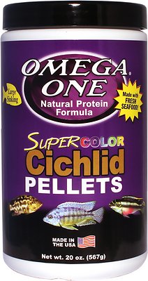 Omega One Super Color Cichlid Pellets Sinking Fish Food