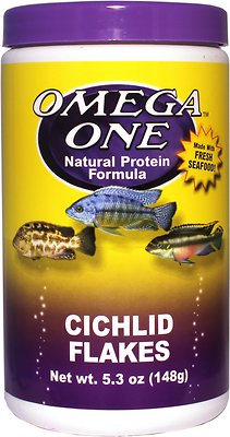 Omega One Cichlid Flakes Fish Food
