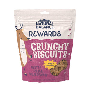 Natural Balance Rewards Crunchy Biscuits with Real Venison Dog Treats