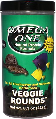Omega One Sinking Veggie Rounds Freshwater & Saltwater Fish Food