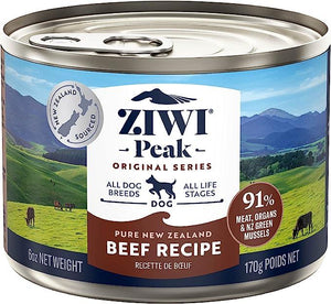 ZIWI Peak Beef Recipe Wet Dog Food Can