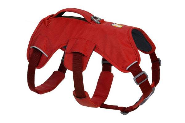 Ruffwear Web Master Harnais avec poignée pour chien, Rouge Sumac