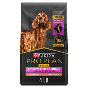 Purina Pro Plan Croquettes pour chiens 7+ Peau sensible & estomac sensible Saumon & Riz