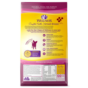 Wellness Complete Health Small Breed Puppy Turkey, Oatmeal & Salmon Dry Dog Food