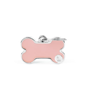 MyFamily Basic Handmade Bone Pet ID Tag, Pink