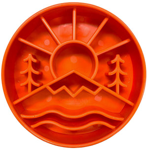 SodaPup eBowl Gamelle enrichissante Great Outdoors pour chiens à alimentation lente, Orange