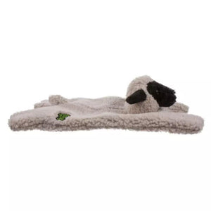 GoDog Barnyard Buddies Chew Guard Lamb Flattie Dog Toy