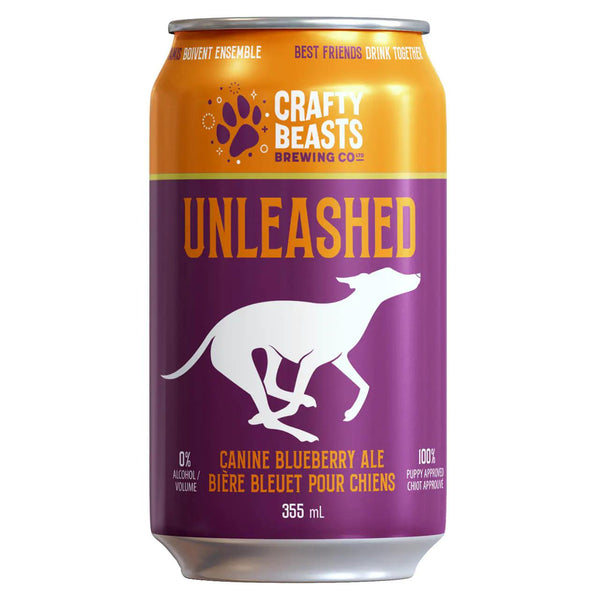 Crafty Beast Brewing Co. Unleashed Blueberry Ale for Dogs