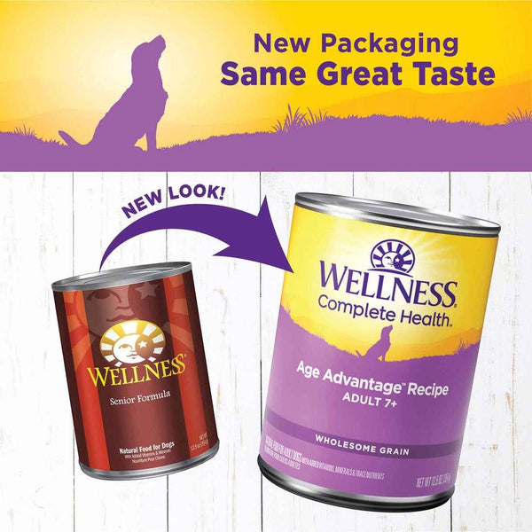 Wellness Complete Health Age Advantage Adult 7+ Chicken & Sweet Potato Wet Dog Food Can