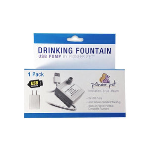 Pioneer Pet USB Plug with Transformer Pet Drinking Fountain Pump