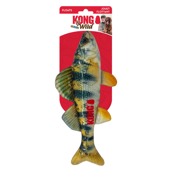 KONG Wild Shieldz Jouet poisson pour chien Perche