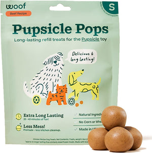 Woof Pupsicle Pops Beef Flavor Dog Treats, Small