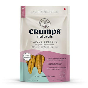 Crumps' Naturals Plaque Busters Original Dental Sticks Dog Treats