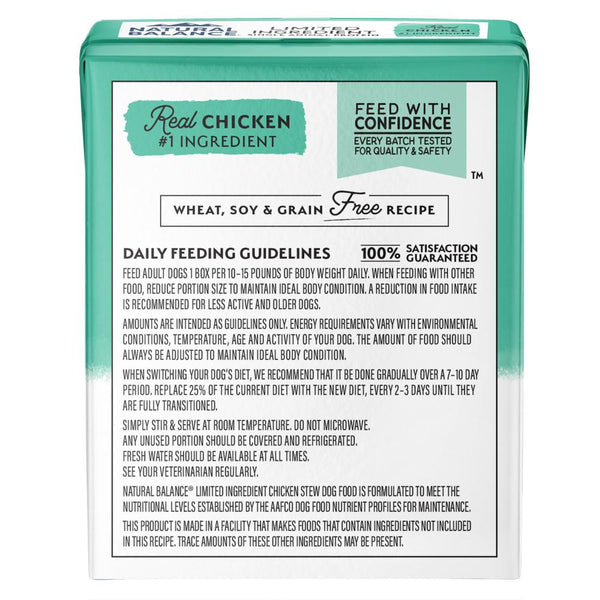 Natural Balance Limited Ingredient Chicken Stew Wet Dog Food