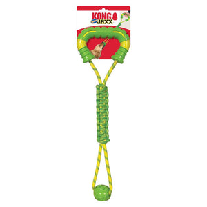 KONG Jaxx Mega Tug Dog Toy, Green/Yellow