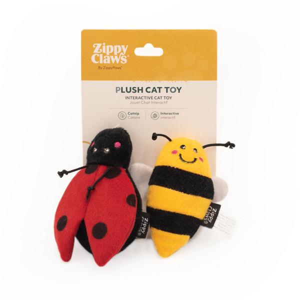 ZippyPaws ZippyClaws Ladybug & Bee Cat Toy