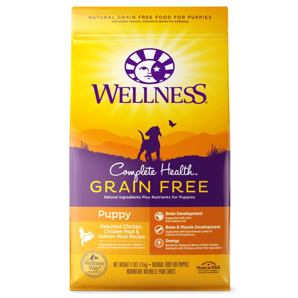 Wellness Complete Health Grain-Free Puppy Chicken & Salmon Dry Dog Food