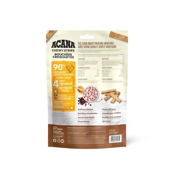 ACANA Chewy Strips Friandises pour chiens Saveur Poulet Soutien immunitaire