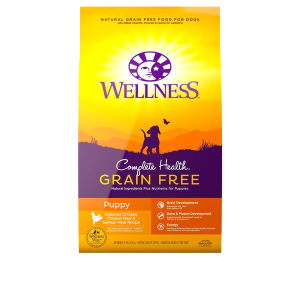 Wellness Complete Health Grain-Free Puppy Chicken & Salmon Dry Dog Food