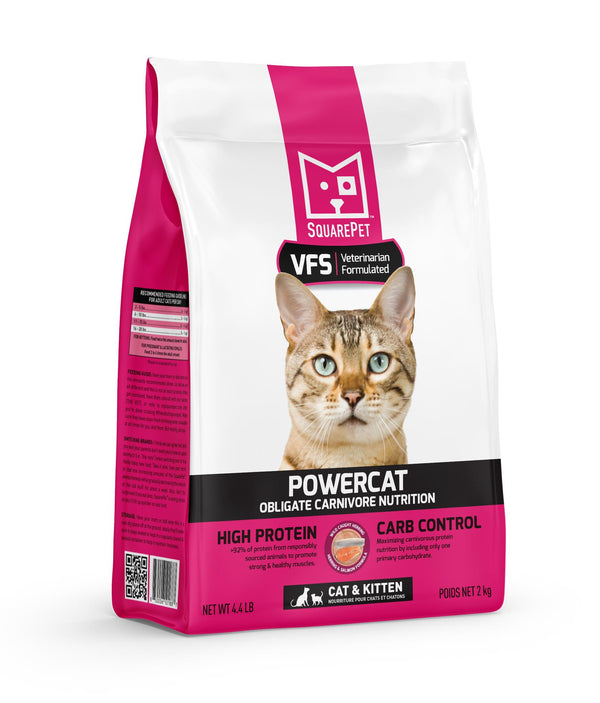SquarePet VFS PowerCat Croquettes hareng et saumon pour chats.