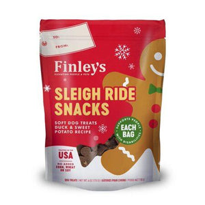Finley's Sleigh Ride Snacks Friandises molles pour chiens Canard & Patate douce