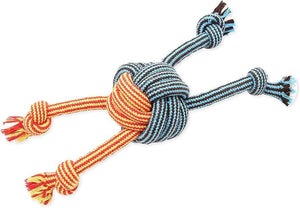 Mammoth Extra Flossy Chew Monkey Fist 4-Rope Ends Dog Toy