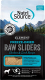 NutriSource Element Series Chicken & Duck Raw Sliders Freeze-Dried Dog Food