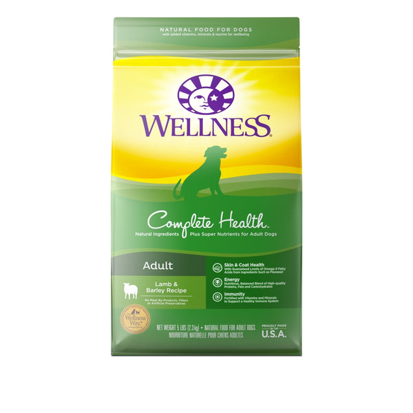 Wellness Complete Health Lamb & Barley Adult Dry Dog Food