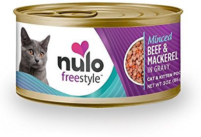Nulo Cat Freestyle Minced Beef & Mackerel in Gravy Grain-Free Canned Cat Food