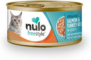 Nulo Cat Freestyle Minced Salmon & Turkey in Gravy Grain-Free Canned Cat & Kitten Food