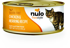 Nulo Cat Freestyle Pate Chicken & Herring Recipe Grain-Free Canned Cat & Kitten Food