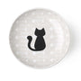 PetRageous Kitty & Fish Cat Saucer, Light Taupe/Black