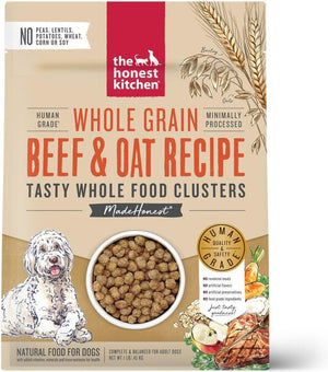 The Honest Kitchen Whole Food Clusters Beef & Oat Whole Grain Dry Dog Food