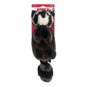 KONG Wild Low Stuff Creatures Raccoon Dog Toy