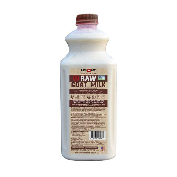 Boss Dog Farm Fresh Raw Goat Milk with Taurine for Dogs & Cats