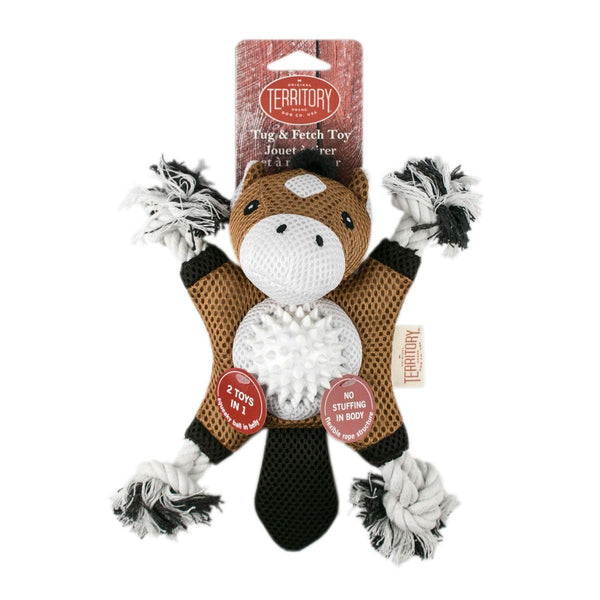 Original Territory Jouet 2-en-1 Horse pour chiens
