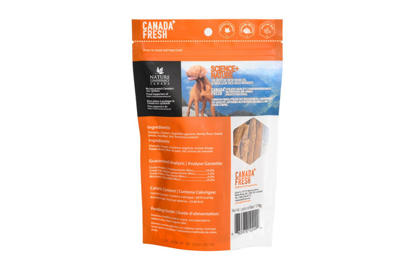 PetKind Canada Fresh Citrouille et Patate douce séché à l'air friandises fraîches pour chiens