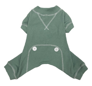 foufouBRANDS Thermal Dog Pajamas, Green