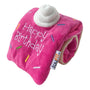foufouBRANDS fouFIT Hide 'n Seek Birthday Roll Cake Dog Toy, Pink